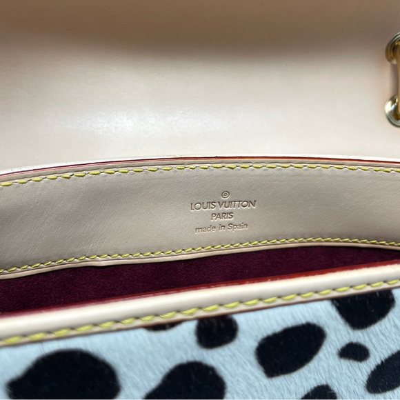 Louis Vuitton Monogram Multicolor Sac Dalmatian Shoulder Bag Black White Purse - Picture 14 of 15